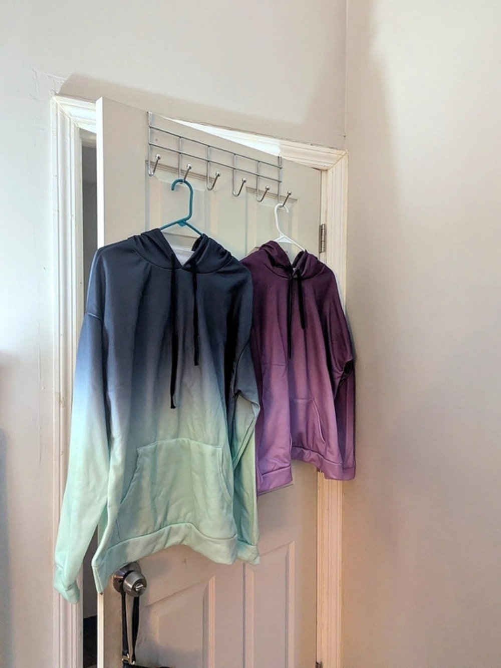 Ombre Pullover Hoodie in Blue & Purple Like New